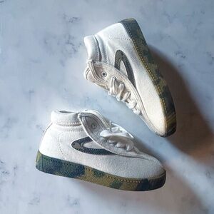 Cool Kids Tretorn Beige Tan Camouflage Camo  High-Top Sneakers Shoes Size 13 New